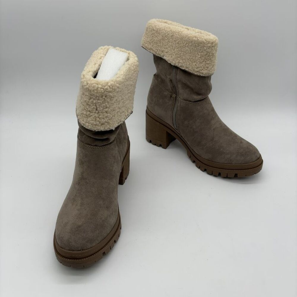Very G Cozy Grey Sherpa Boot